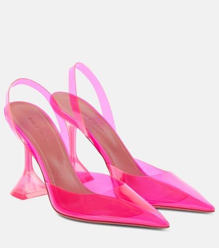 Holli Glass PVC slingback pumps - Amina Muaddi - Modalova