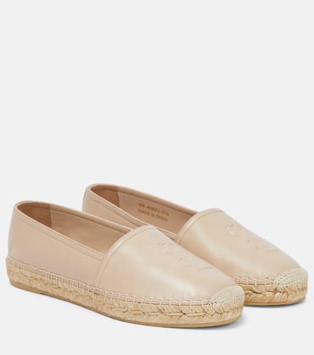 Monogram leather espadrilles - Saint Laurent - Modalova