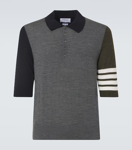 Bar virgin wool polo shirt - Thom Browne - Modalova