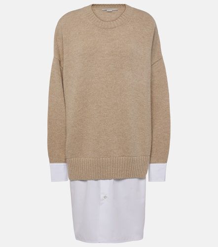 Pullover aus Schurwolle und Baumwollpopeline - Stella McCartney - Modalova