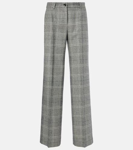 Prince of Wales check wool and cashmere flared pants - Dolce&Gabbana - Modalova