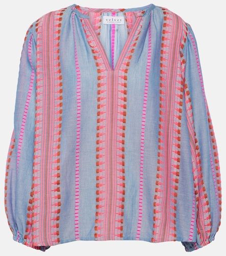 Blusa Isla de algodón bordada - Velvet - Modalova