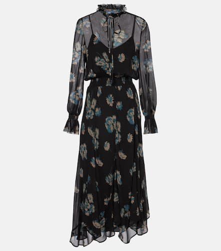 Floral ruffled georgette midi dress - Polo Ralph Lauren - Modalova