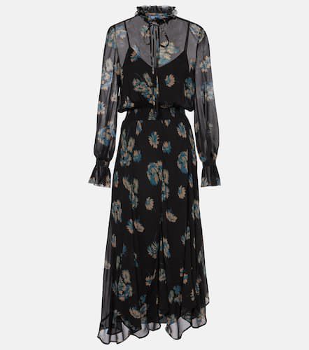 Vestido midi de georgette floral - Polo Ralph Lauren - Modalova