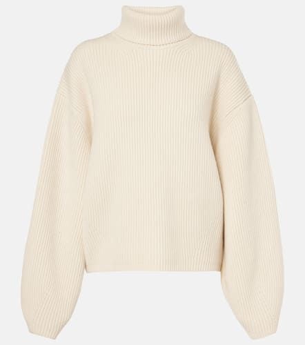 Ribbed-knit wool-blend turtleneck sweater - Toteme - Modalova