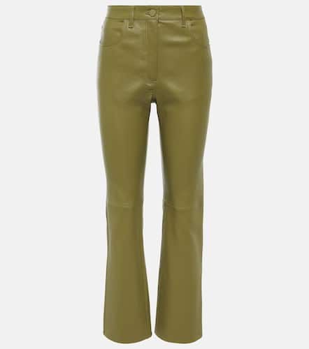 Stretch Duke leather straight pants - Joseph - Modalova