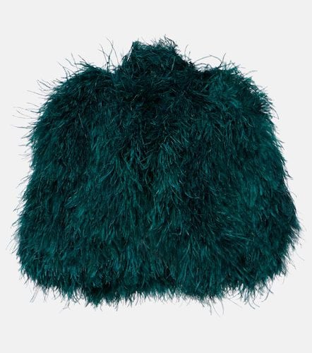 Dolce&Gabbana Feather-trimmed cape - Dolce&Gabbana - Modalova