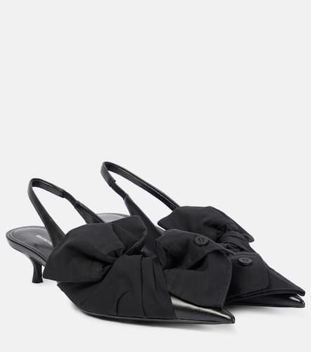 Bow-detail leather slingback pumps - Balenciaga - Modalova