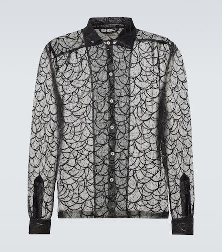 Camicia Pewter Shoal in mesh con paillettes - Bode - Modalova