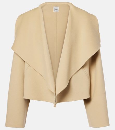 Signature cropped wool double jacket - Toteme - Modalova