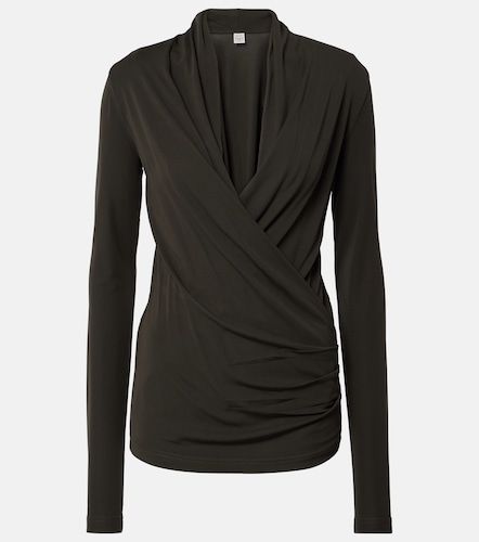 Toteme Top de jersey drapeado - Toteme - Modalova
