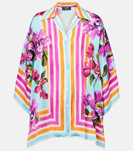 Camisa en mezcla de seda estampada - Dolce&Gabbana - Modalova