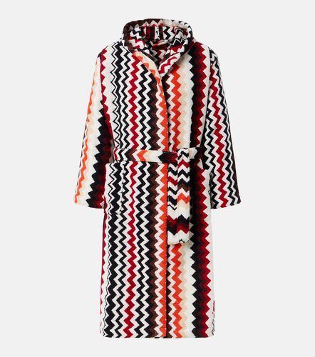 Bata Best de rizo de algodón en zigzag con capucha - Missoni - Modalova