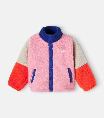 Colorblocked teddy jacket - Tinycottons - Modalova