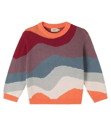 Wheat Knud cotton jacquard sweater - Wheat - Modalova