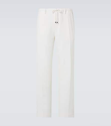 Linen, wool, silk, and cashmere suit pants - Dries Van Noten - Modalova