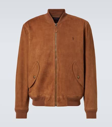 Logo suede bomber jacket - Polo Ralph Lauren - Modalova