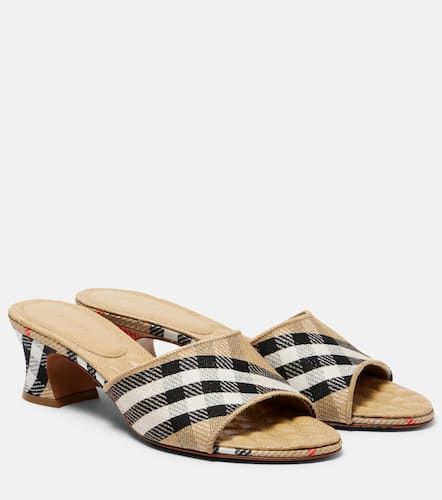 Sloane 45 Check mules - Burberry - Modalova