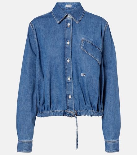 Loewe Camicia Double L in denim - Loewe - Modalova