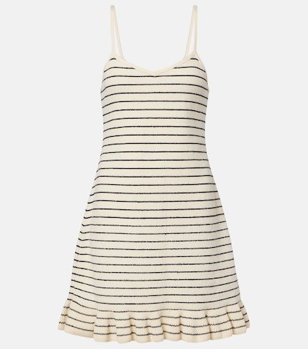 Abito corto in misto cotone a righe - JW Anderson - Modalova