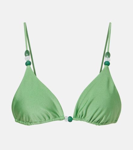 Top de bikini triangular Via con cuentas - Jade Swim - Modalova