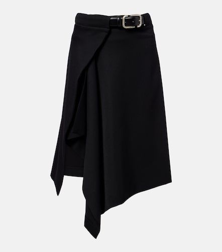 Asymmetric virgin wool wrap skirt - The Attico - Modalova