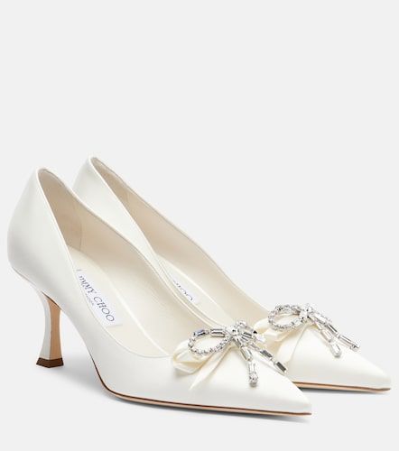 Auria embellished satin pumps - Jimmy Choo - Modalova