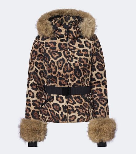 Jagger belted leopard-print ski jacket - Goldbergh - Modalova