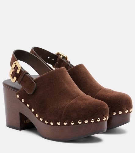 Chloe Jeannette suede clogs - Chloe - Modalova