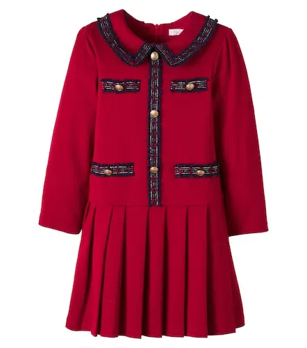 Vestido de algodón plisado - Patachou - Modalova