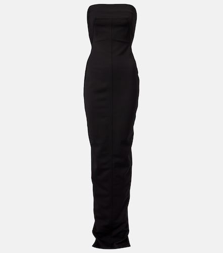 Abito lungo bustier in misto lana - Rick Owens - Modalova