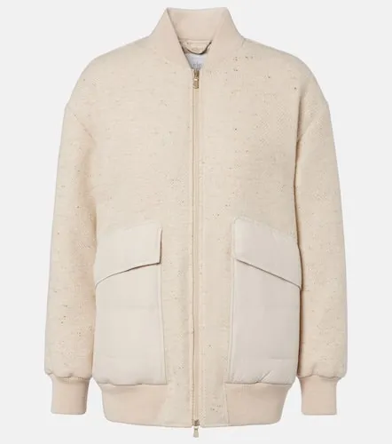 Herringbone wool-blend down jacket - Eleventy - Modalova