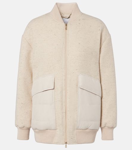 Herringbone wool-blend down jacket - Eleventy - Modalova