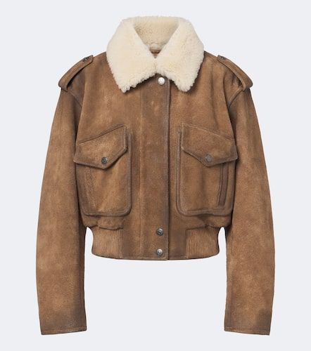 Chaqueta de ante con borrego - Acne Studios - Modalova