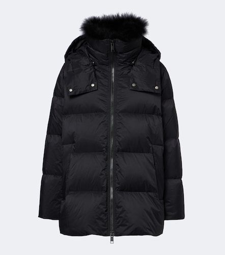 Hooded padded down jacket - Yves Salomon - Modalova