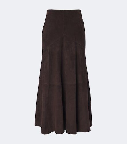 Gonna midi Garnier in suede - Nour Hammour - Modalova