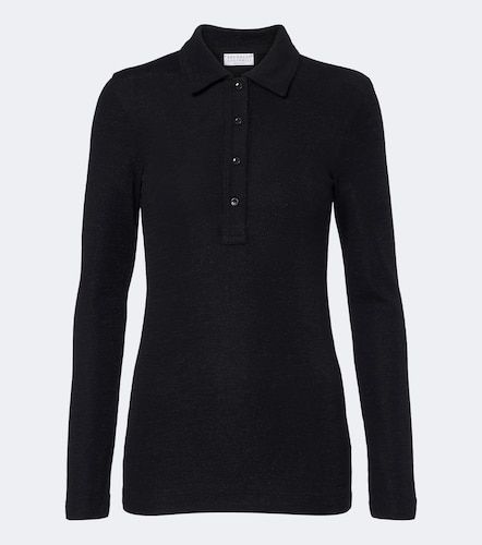 Wool-blend polo sweater - Brunello Cucinelli - Modalova