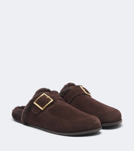 Mules Biker de ante con borrego - Jimmy Choo - Modalova