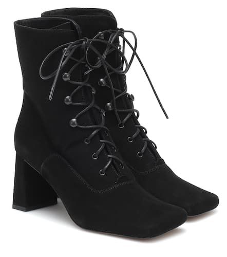 Claude lace-up suede ankle boots - By Far - Modalova
