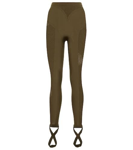 Jersey and mesh stirrup leggings - The Attico - Modalova