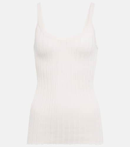 Taro ribbed-knit silk tank top - Petar Petrov - Modalova