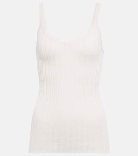 Taro ribbed-knit silk tank top - Petar Petrov - Modalova