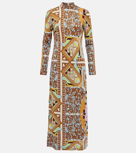 Printed mockneck midi dress - Tory Burch - Modalova