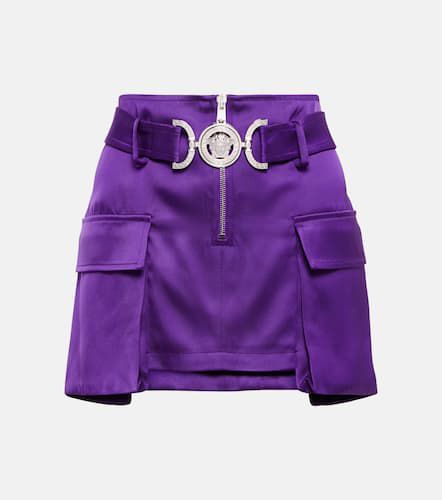 Medusa satin cargo miniskirt - Versace - Modalova