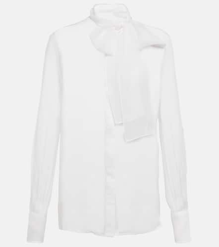 Silk chiffon tie-neck blouse - Valentino - Modalova