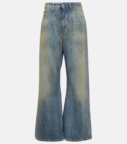 Jeans a gamba larga e vita alta - MM6 Maison Margiela - Modalova