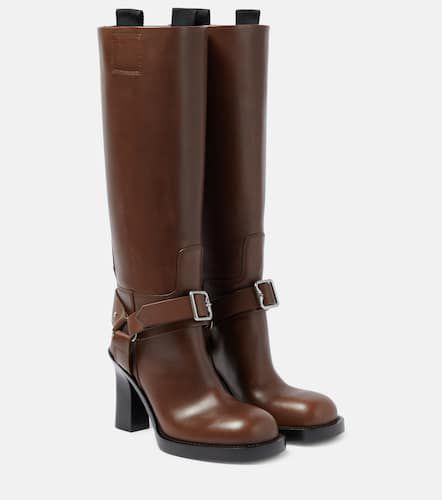Leather knee-high boots - Burberry - Modalova