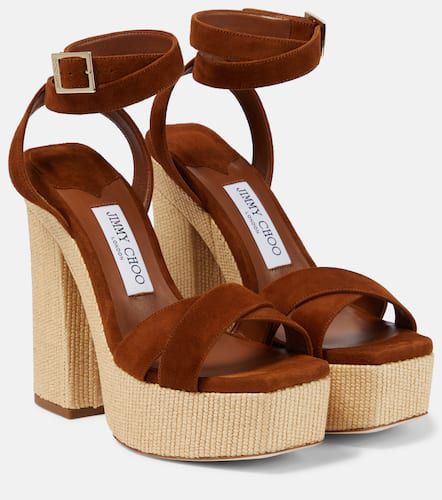 Gaia 140 suede platform sandals - Jimmy Choo - Modalova