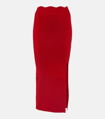 Galvan Delia scalloped midi skirt - Galvan - Modalova