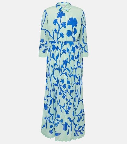Vestido largo de algodón estampado - Juliet Dunn - Modalova